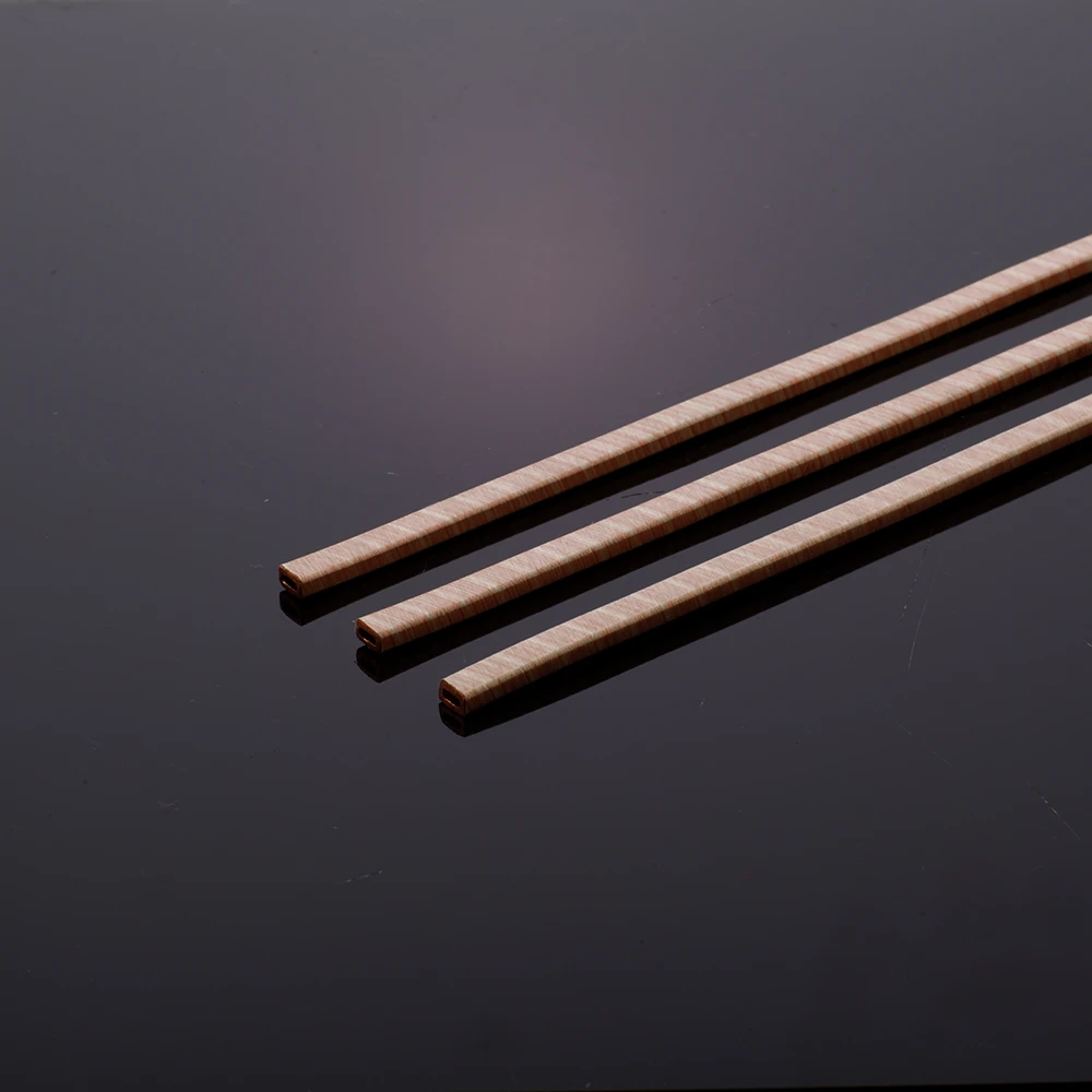 Fio plano de cobre oco isolado com fibra de vidro de alta temperatura - condutores de n&iacute;vel industri